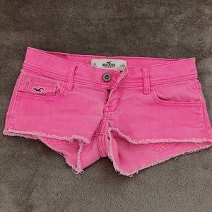 Hot pink short shorts
